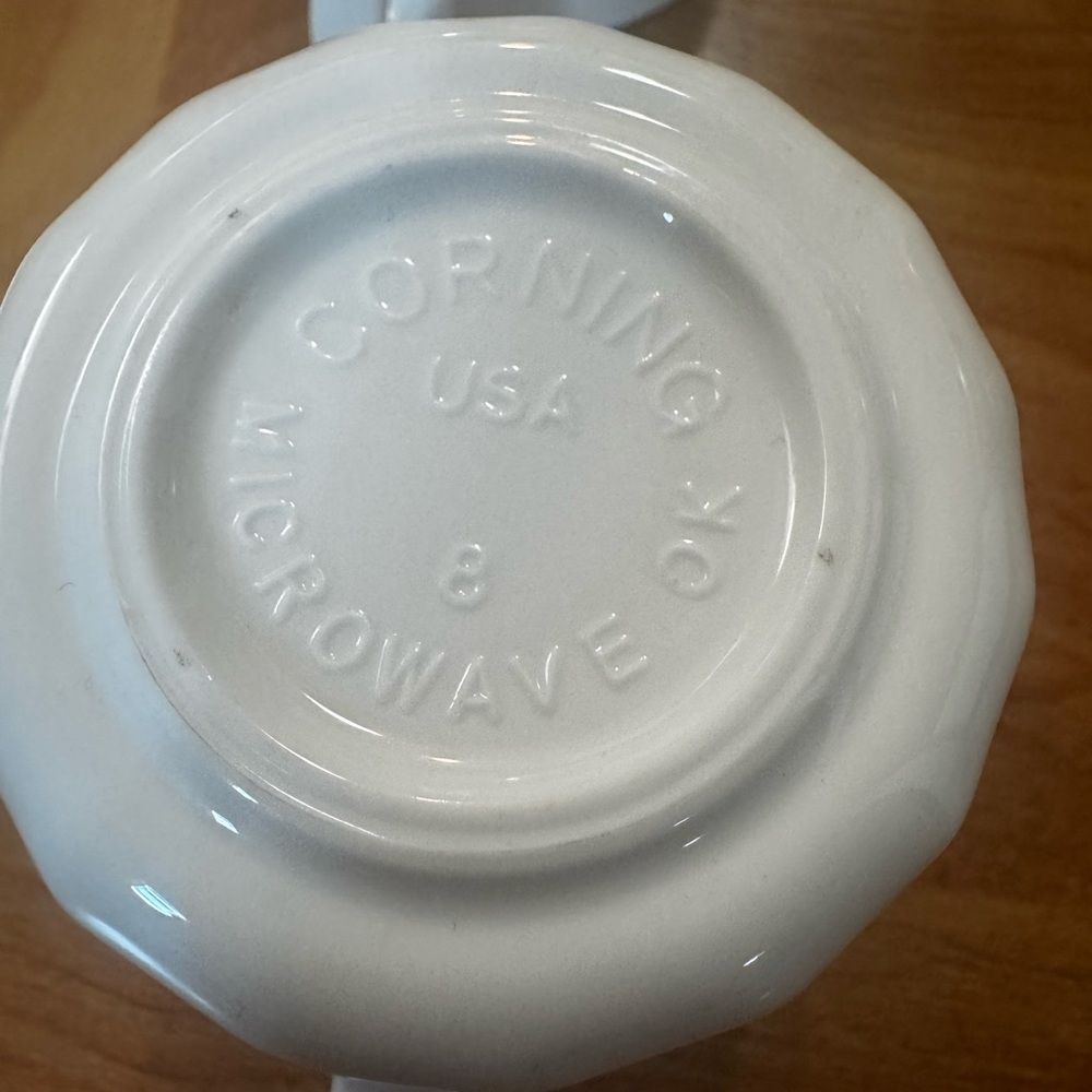 Vtg Corelle Corning English Meadow Set Of 8 Floral Swirl Coffee Mugs/Cups USA - Picture 10 of 16